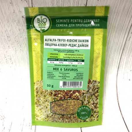 Mixt semințe pentru germinare MIX 6 SAVUROS