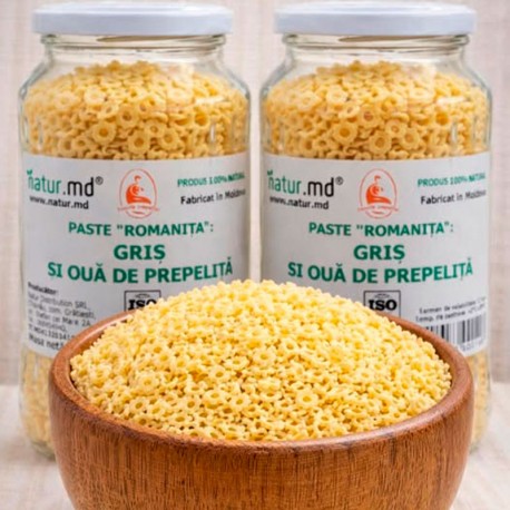 Paste GRIȘ cu ouă de prepeliță, Natur.md