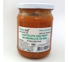 Chifteluțe din pipept de prepeliță în sos